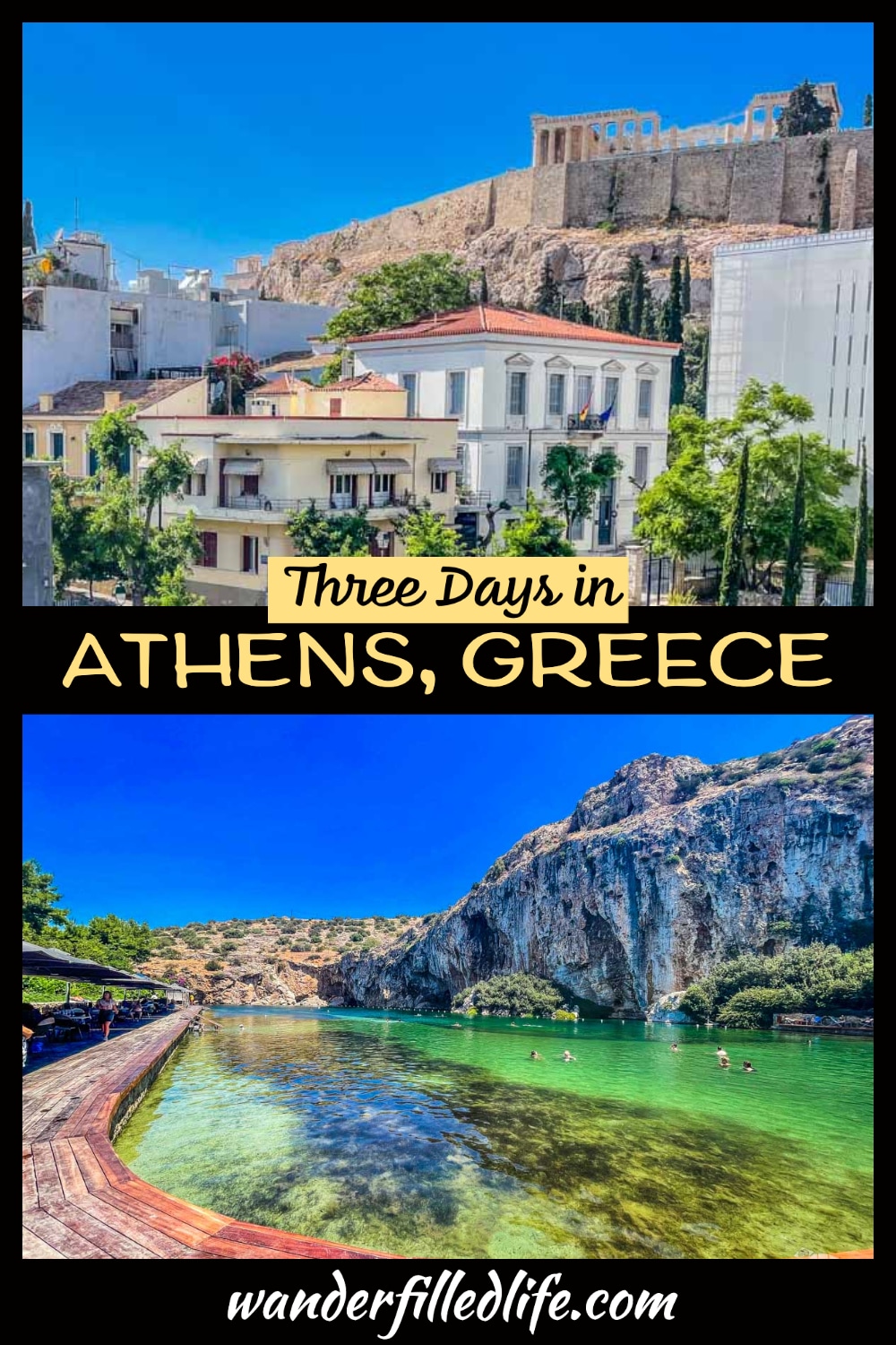 With three days in Athens, you can enjoy numerous ancient Greeks ruins and enjoy time along the coast, better known as the Athenian Riviera.