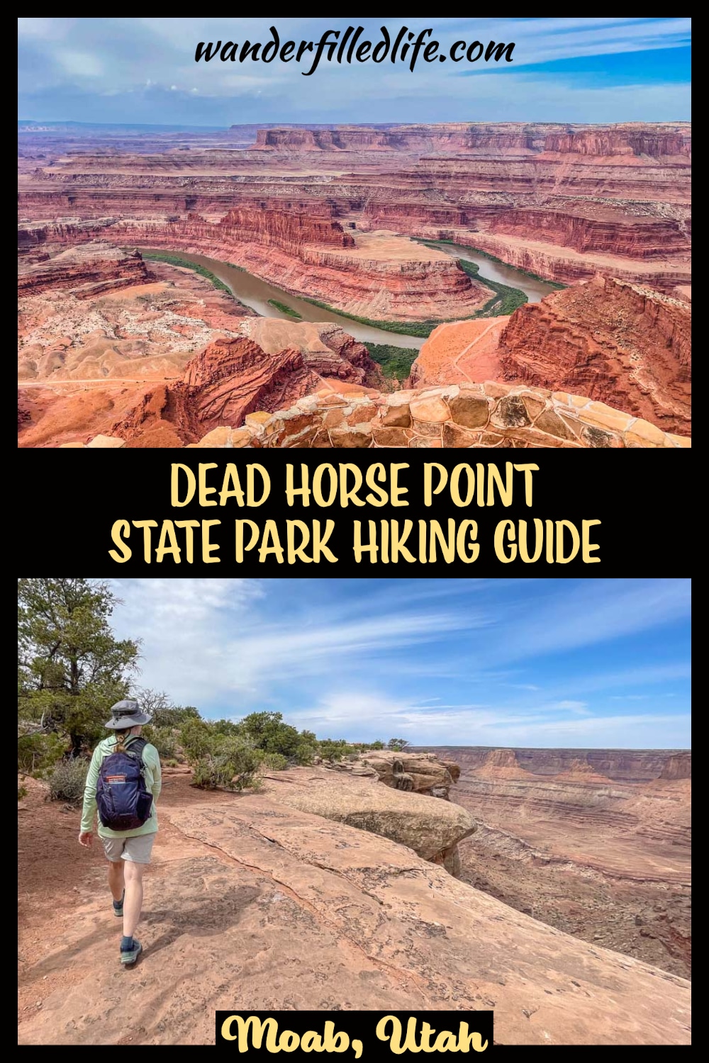 Our guide to hiking at Dead Horse Point State Park, which is one of the best ways to immerse yourself in the canyonlands of southern Utah.